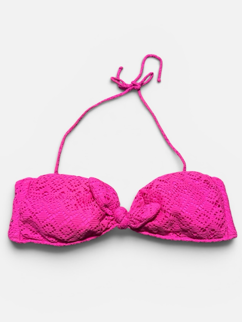 Victoria’s Secret Convertible Bandeau Bikini Pink Convertible crochet